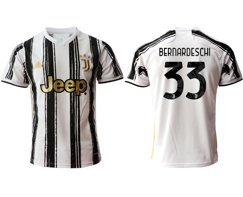 Men 2020-2021 club Juventus home aaa version #33 white Soccer Jerseys
